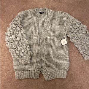 NWT Vici bubble sleeve cardigan